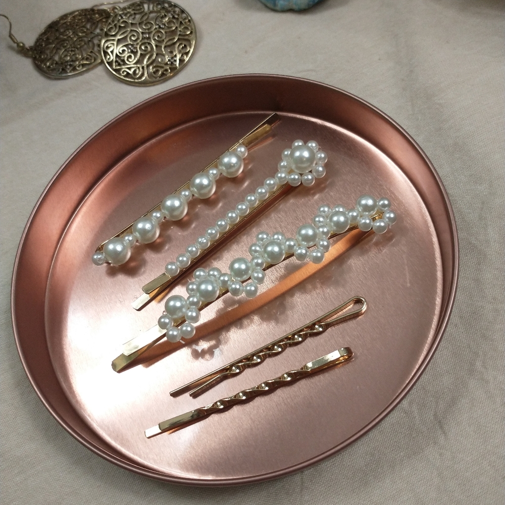 5pc Pearl Hair Pins
